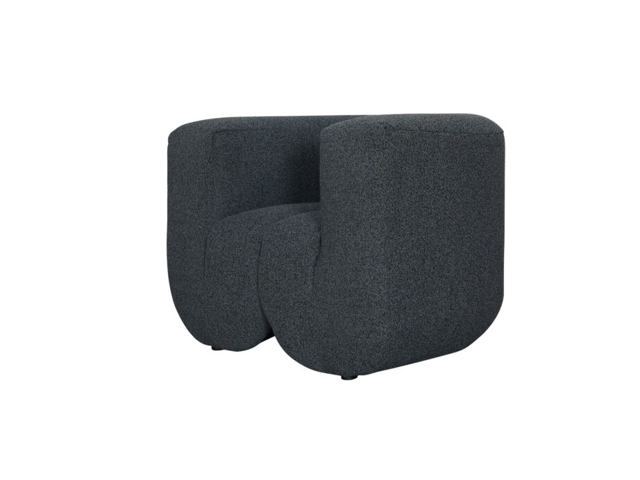 Grafiitmust Nua N88-100-6 tugitool, chenille kangast – 2