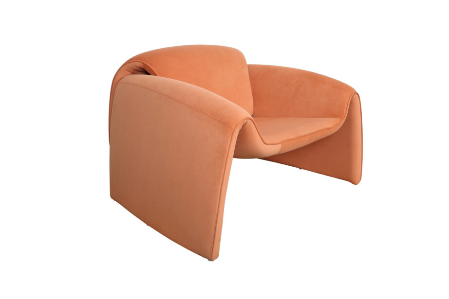 Kaneelitooni Nua N78-30 tugitool, veluurkangast, metallist struktuur – 3