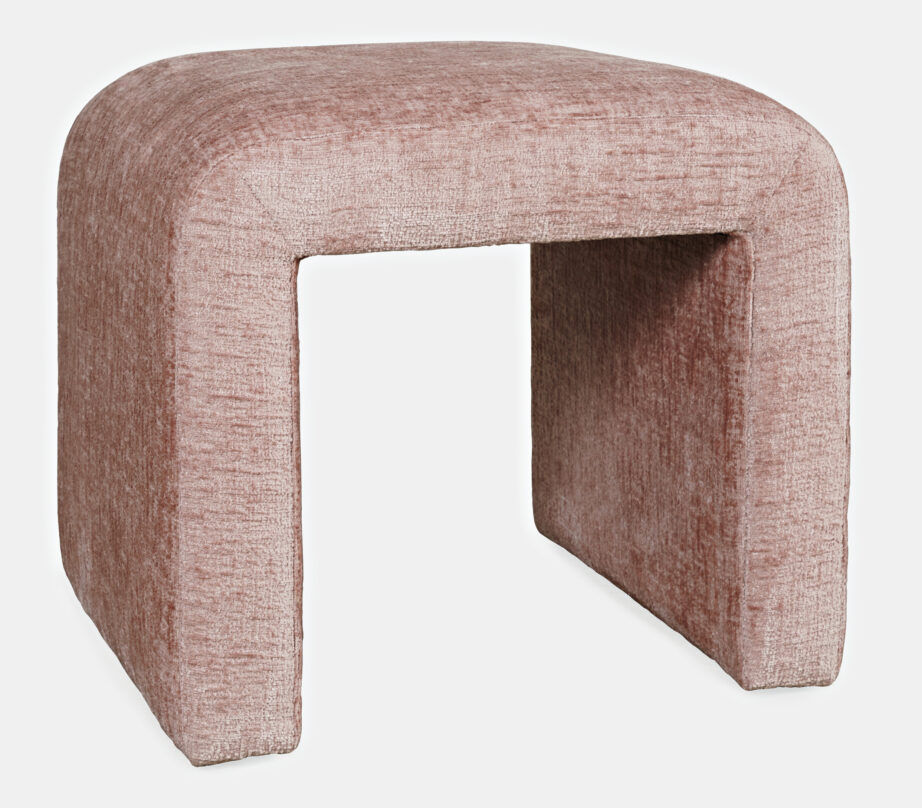 Roosa polsterdatud pink Leith LET69P, 100% polüestrist – 2
