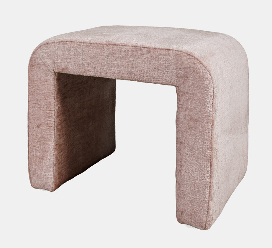 Roosa polsterdatud pink Leith LET69P, 100% polüestrist – 3