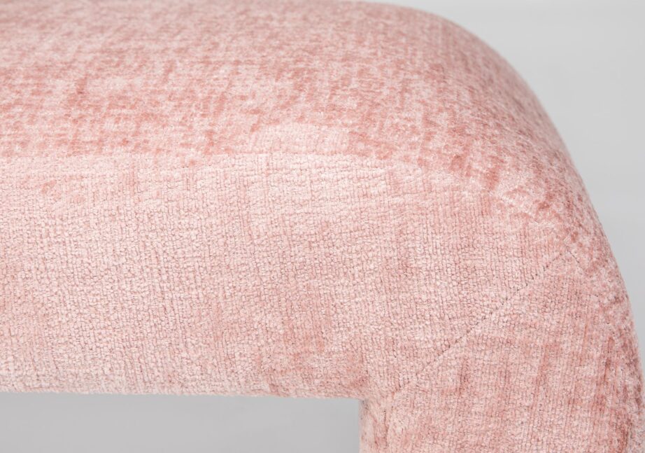 Roosa polsterdatud pink Leith LET70P, 100% polüester – 4