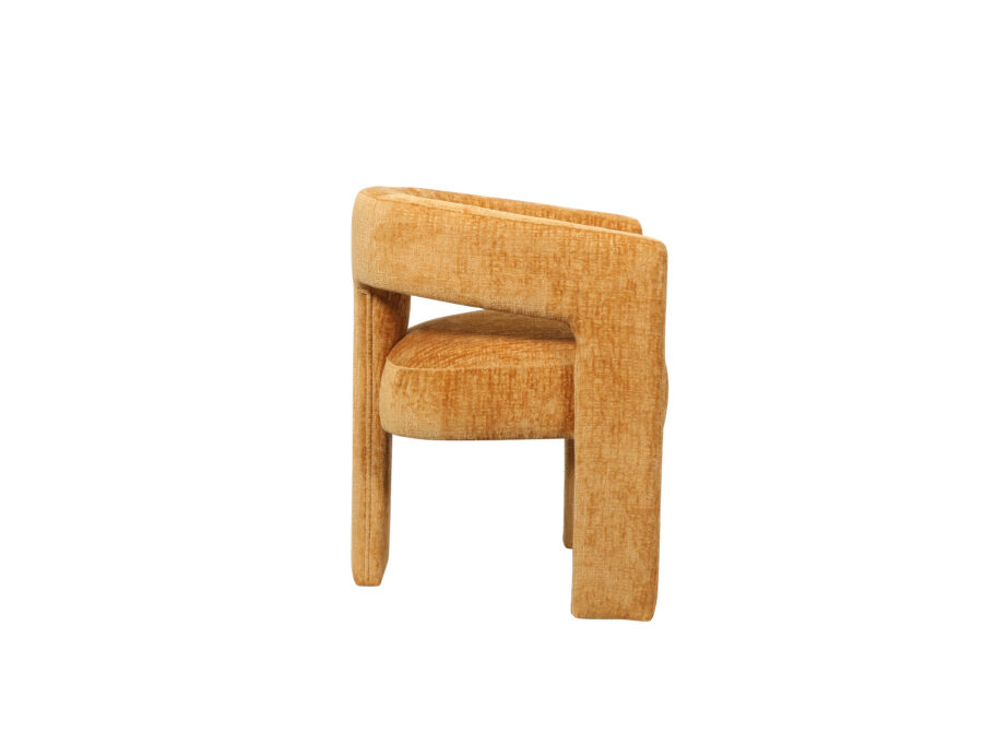 Oranž kuldne polsterdatud tool Leith LET71OG, 100% polüester – 3