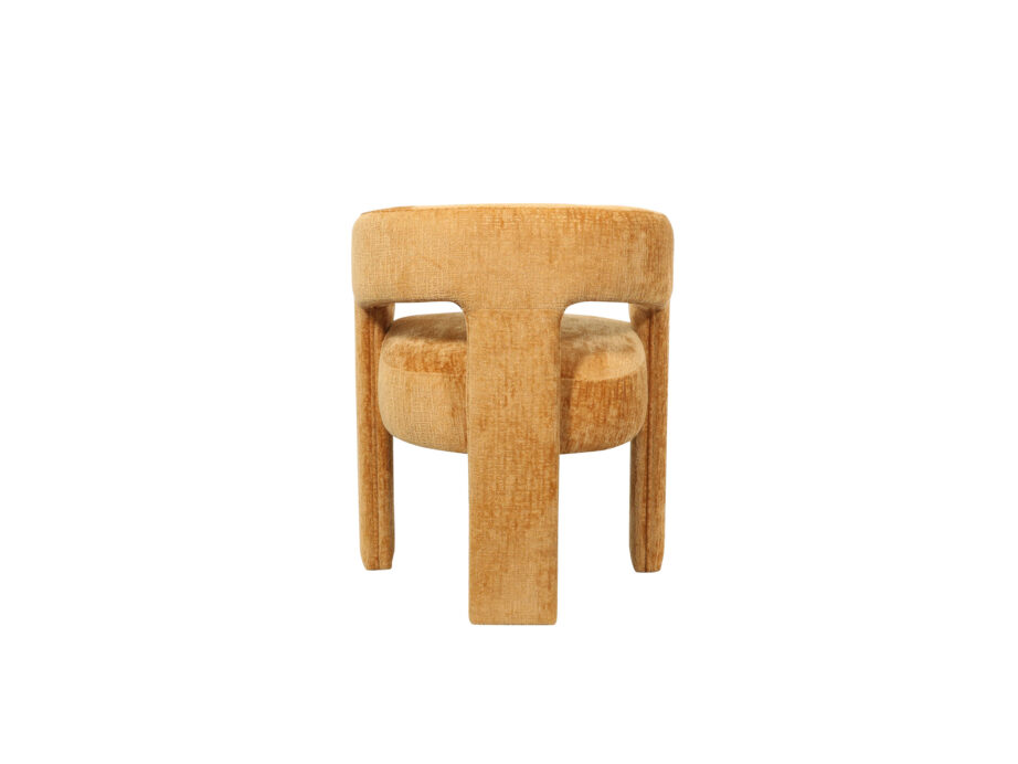 Oranž kuldne polsterdatud tool Leith LET71OG, 100% polüester – 5