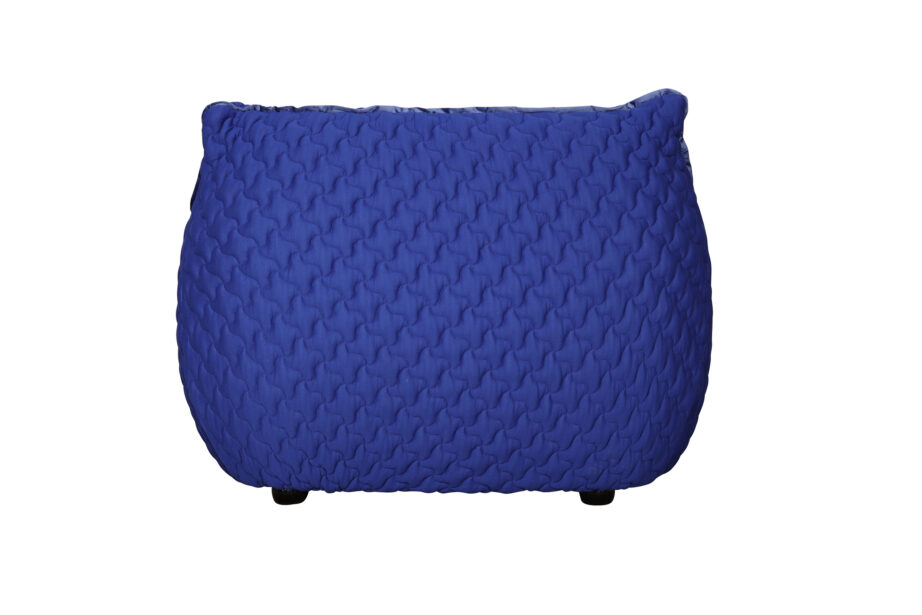 Preisi sinine Nua N25-B tugitool, puuvillane kangas, puidust raam – 7