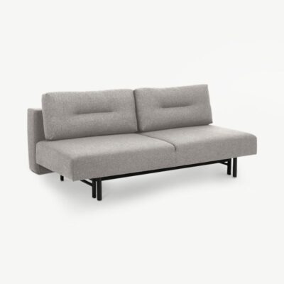 Helehall Zaire lahtikäiv diivanvoodi minimalistliku disainiga, mustade jalgade ja kvaliteetse kangakattega. Kompaktne ja stiilne mööbliese, mis sobib modernsesse interjööri.