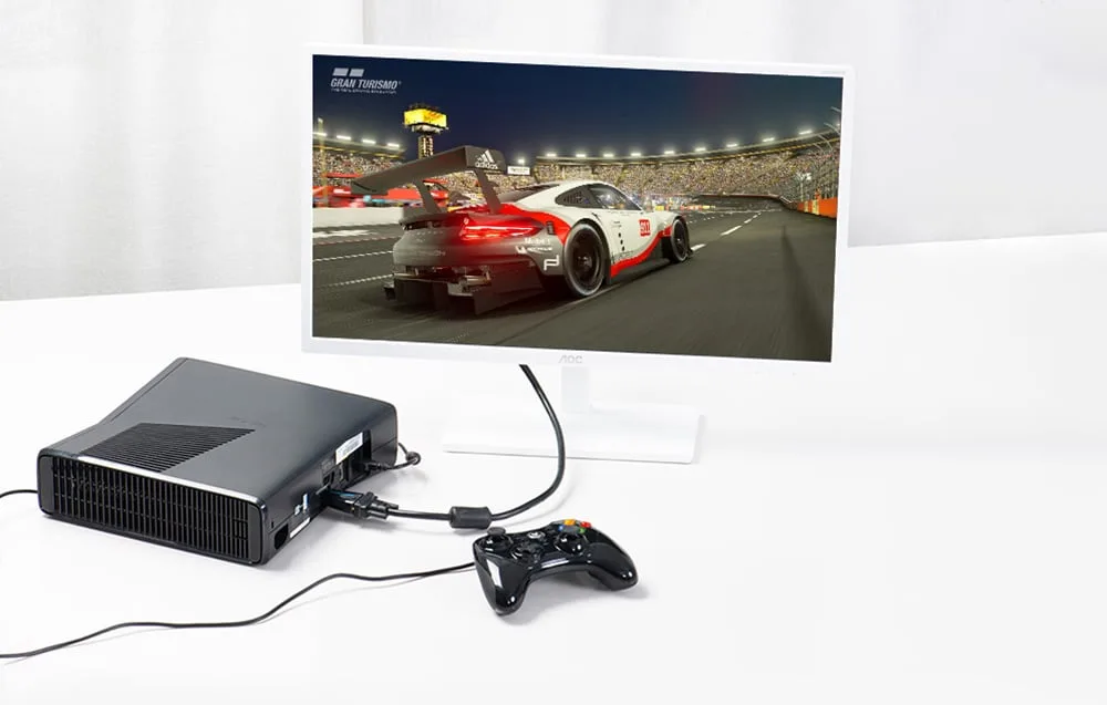 HDMI-VGA adapter ühendus ja plug-and-play funktsioon