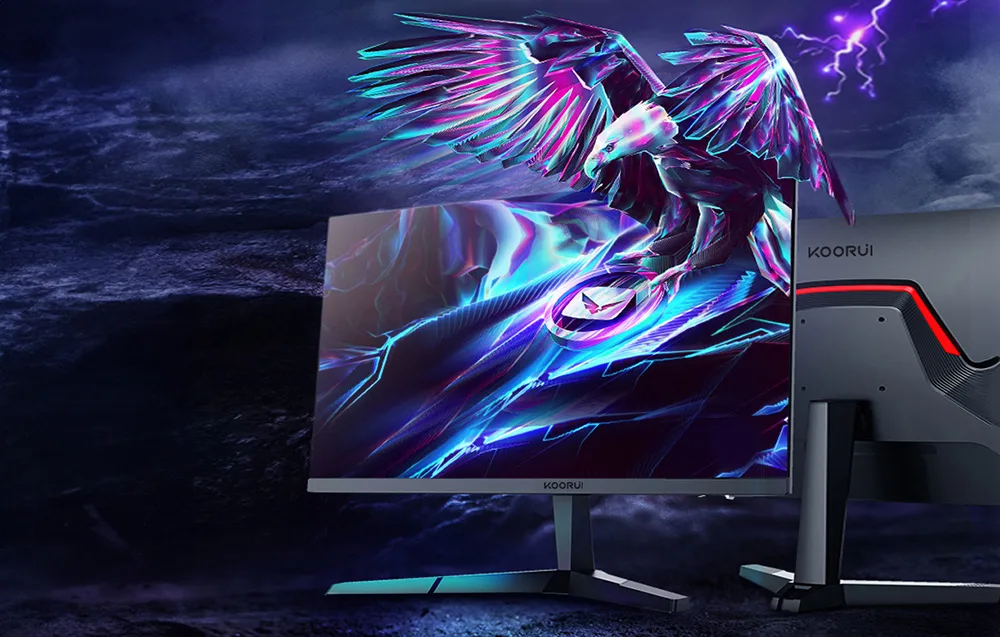 Koorui 24E3 monitor disaini ja paigalduse esitlus