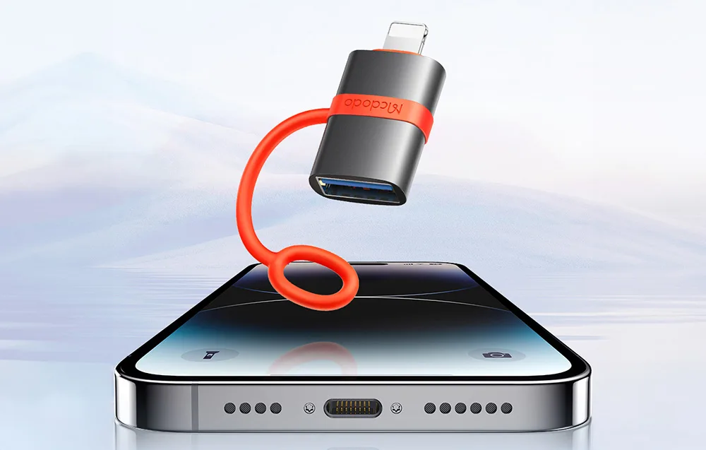 McDodo USB-A Lightning adapter minimalistliku disainiga