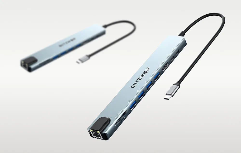 Blitzwolf BW-TH5 USB-C dokkimisjaam kiire andmeedastus