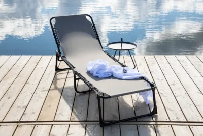 Metallist lamamistool Majken, must/hall, 60x190x32