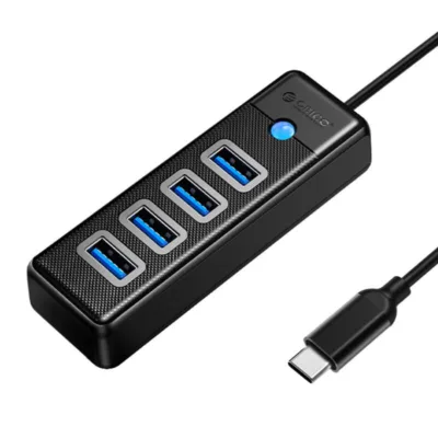 Orico USB-C jaotur 4x USB 3.0 (5 Gbps, 15 cm, Must)