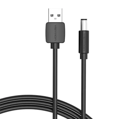 Vention USB toitekaabel CEYBG 5.5mm 1,5m (5V, 3A, must)