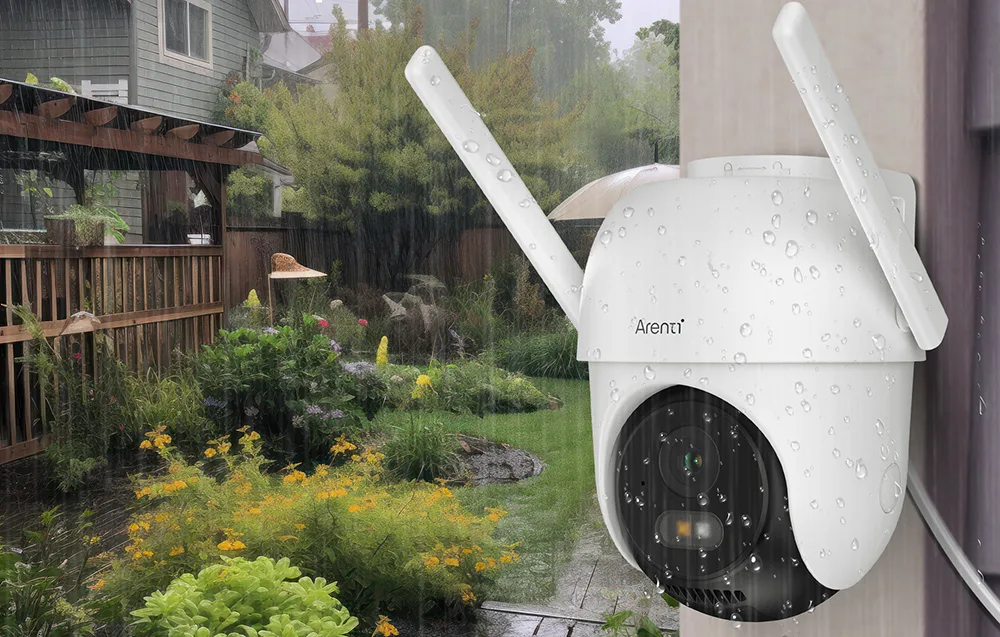 Ilmastiku- ja tolmukindel välitingimuste turvakaamera veekindlas valges korpuses