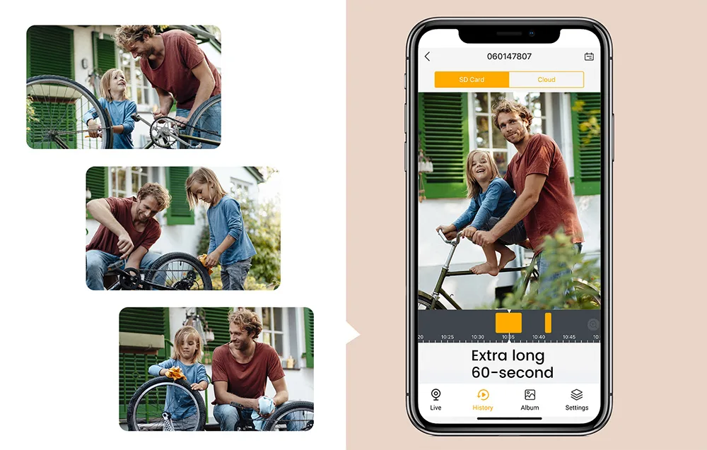 wifi välikaamera koos microSD kaardiga salvestamiseks