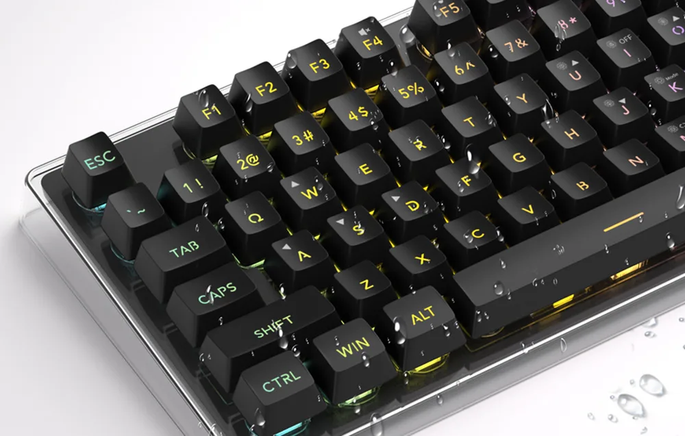 Ergonoomiline mänguriklaviatuur RGB valgustusega