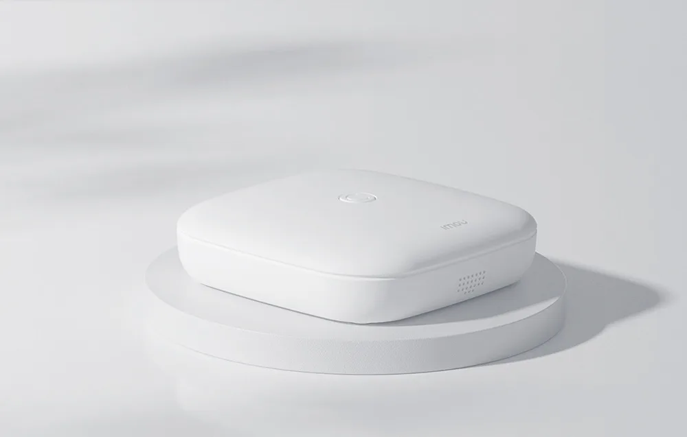 Nutikas alarmi keskseade Imou ZigBee – valge karbikujuline juhtseade, ZigBee keskuse pilt