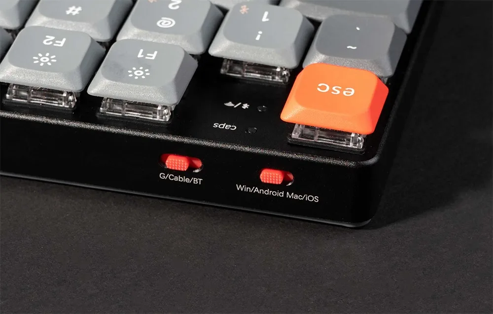 K5 Max ühenduvus: Bluetooth 5.1, 2.4 GHz ja USB-C