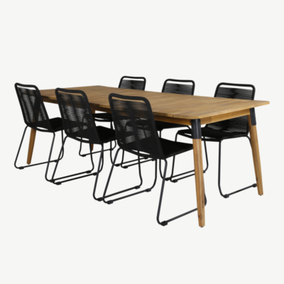 Akaatsiast aia söögilaua komplekt Julian/Lindos, GR21334
