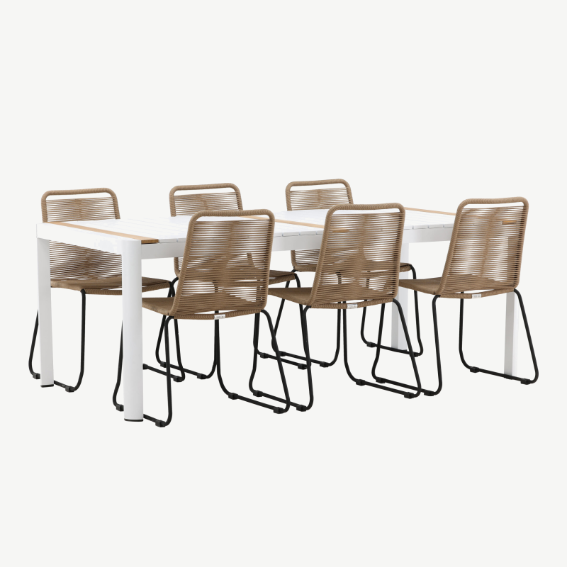 Alumiiniumist aia söögilaua komplekt Togo Lindos, GR22753 – 2