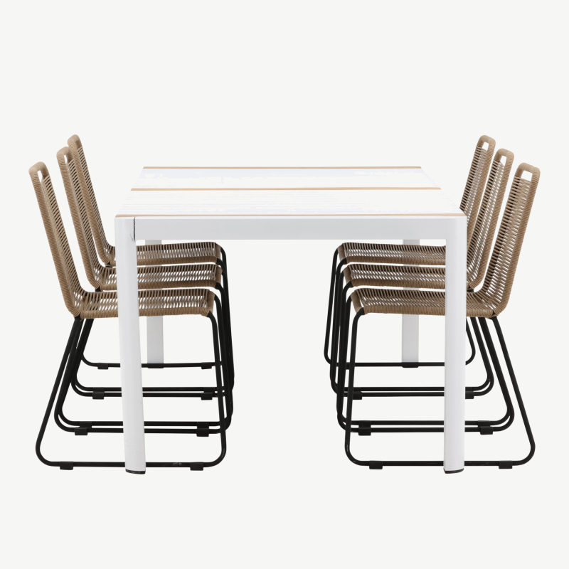 Alumiiniumist aia söögilaua komplekt Togo Lindos, GR22753 – 3