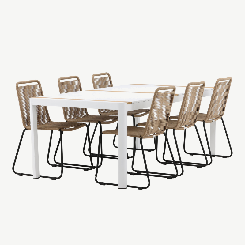 Alumiiniumist aia söögilaua komplekt Togo Lindos, GR22753 – 4