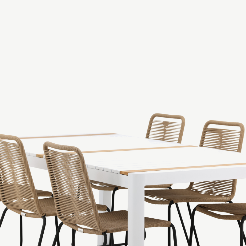 Alumiiniumist aia söögilaua komplekt Togo Lindos, GR22753 – 5