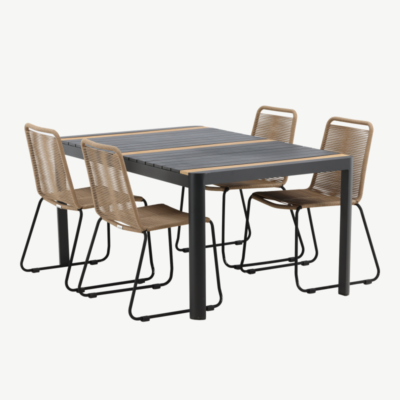 Alumiiniumist aia söögilaua komplekt Togo Lindos, GR22759 GR22759