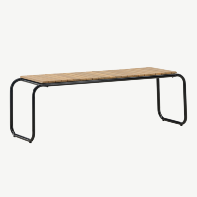 Alumiiniumist aiapink Holmbeck, must/naturaalne, 136x40x46, 6020-001