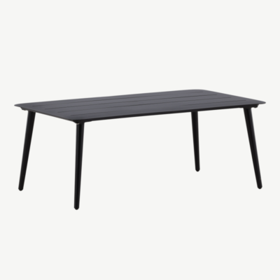 Alumiiniumist diivanilaud aeda Lina, must, 60x100x40, 6075-001