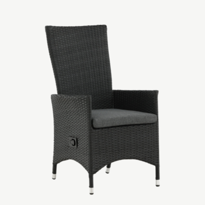 Alumiiniumist recliner aiatool Padova, must/hall, 7230-001 7230-001