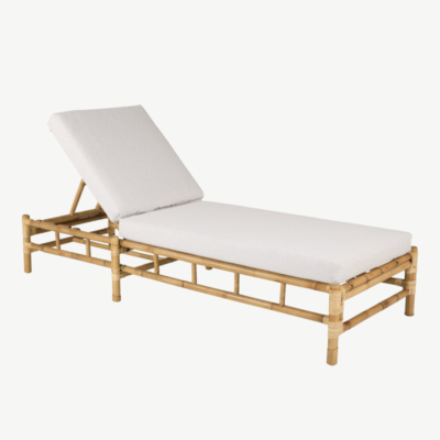 Bambusest lamamistool Cane, valge, 1213-6010 1213-6010