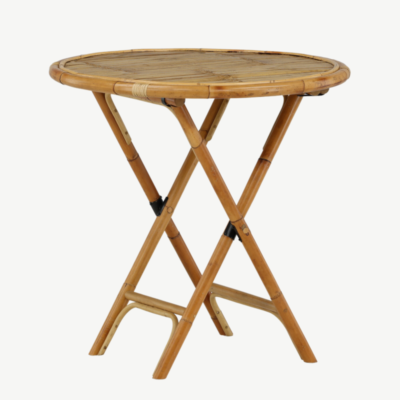 Bambusest kohvilaud Cane, naturaalne, ø80cm, 1215-6010 1215-6010