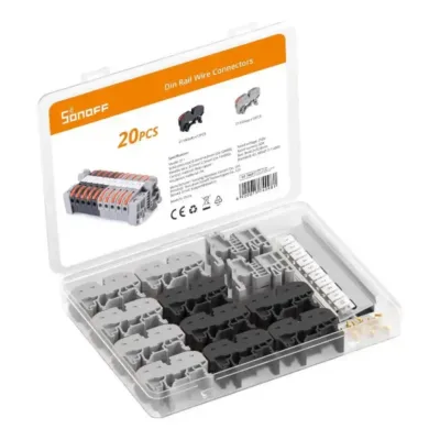 DIN-liistu kiirklemmide komplekt Sonoff 211, 20 tk (250V, 32A)