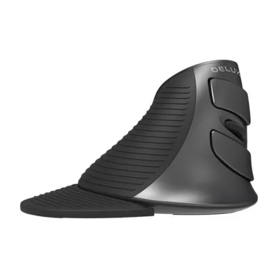 Ergonoomiline juhtmevaba vertikaalne hiir Delux M618G DB (Bluetooth, 2.4G, randmetoega)