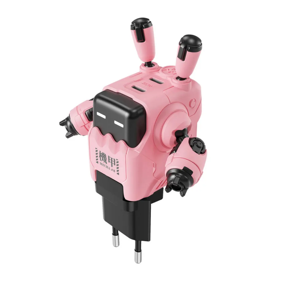 GaN kiirlaadija roosa GravaStar Delta35 35W, 2x USB-C