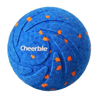 Interaktiivne koera mänguasi Cheerble Wicked Ball Air (sinine, USB-C, 80 mm)