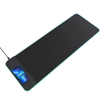 Juhtmevaba laadimisega hiirematt Choetech T543-F-ACBK 15W RGB valgustusega (must)