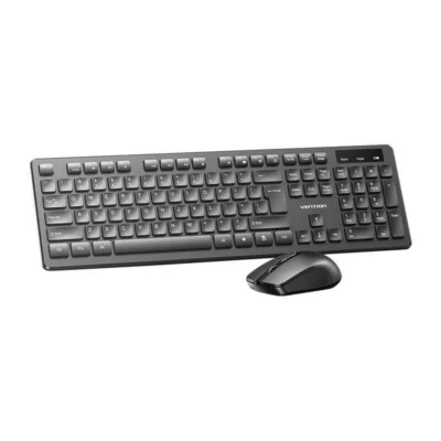 Juhtmevaba klaviatuuri ja hiire komplekt Vention KTDB0-EN (1200 DPI, 2.4 GHz, must)