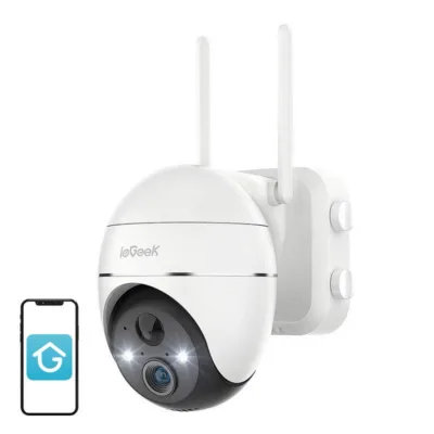 Juhtmevaba turvakaamera ieGeek ZS-GX1S 3MP 5200mAh WiFi IP65 välistingimustesse