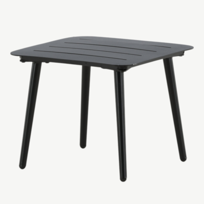 Metallist lisalaud terrassile Lina, must, 40x40, 1382-408 1382-408
