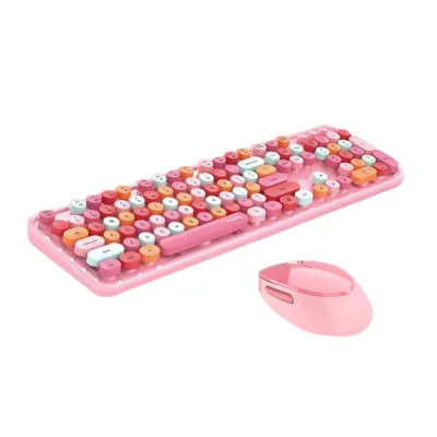 MOFII Sweet 2.4G roosa juhtmevaba klaviatuuri ja hiire komplekt