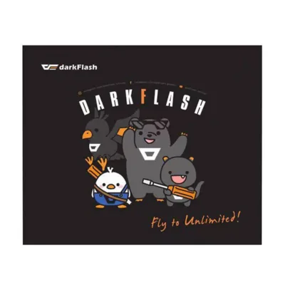 Mängurihiirematt must DarkFlash (30x25 cm, õmmeldud servad, libisemiskindel)