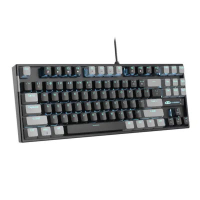 Mehaaniline mänguriklaviatuur MageGee MK-STAR, hall-must, punase lülitiga, TKL, LED-taustvalgus