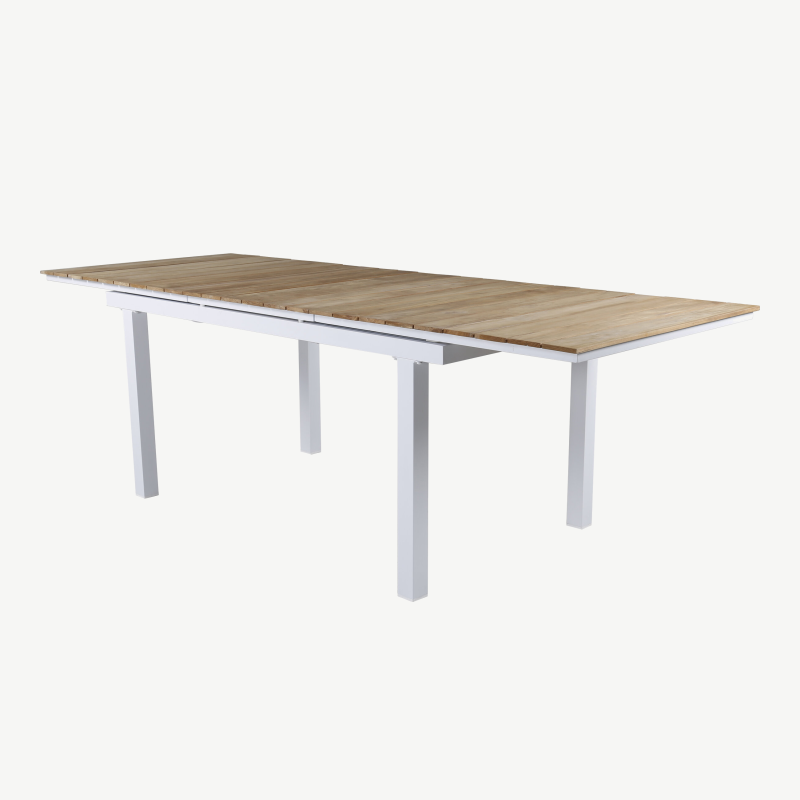 Metallist pikendatav aia söögilaud Mexico, naturaalne/valge, 6181-400 – 4