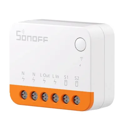 Nutikas WiFi lüliti Sonoff MINIR4 (10A, eWeLink, Google Home, Alexa)