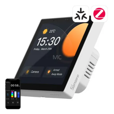 Nutikas juhtpaneel Sonoff NSPanel Pro (WiFi, Zigbee, Bluetooth, termostaat, valge)
