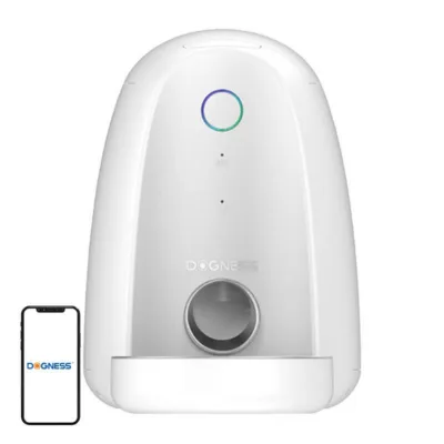 Nutikas koera söötja Dogness F05 WiFi, 2L (valge, plastikust kauss)