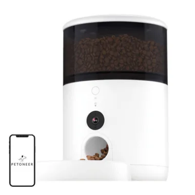 Nutikas lemmiklooma toidudosaator kaameraga Petoneer NutriVue PF008 (2,6 l, roostevabast terasest kauss, Wi-Fi)