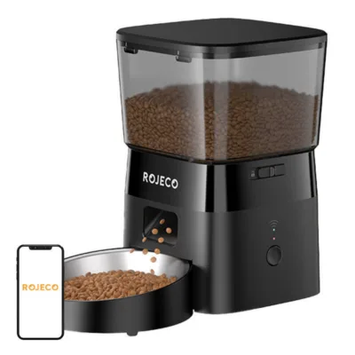 Nutikas lemmiklooma toidujaotur Rojeco RWSQ-12, 2L, WiFi, must