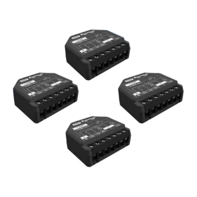 Nutikas lülitimoodul Shelly 2PM Gen3, kahekanaliline (Wi-Fi/Bluetooth, 4 tk komplekt)